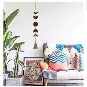 Moon phase wooden wall decor